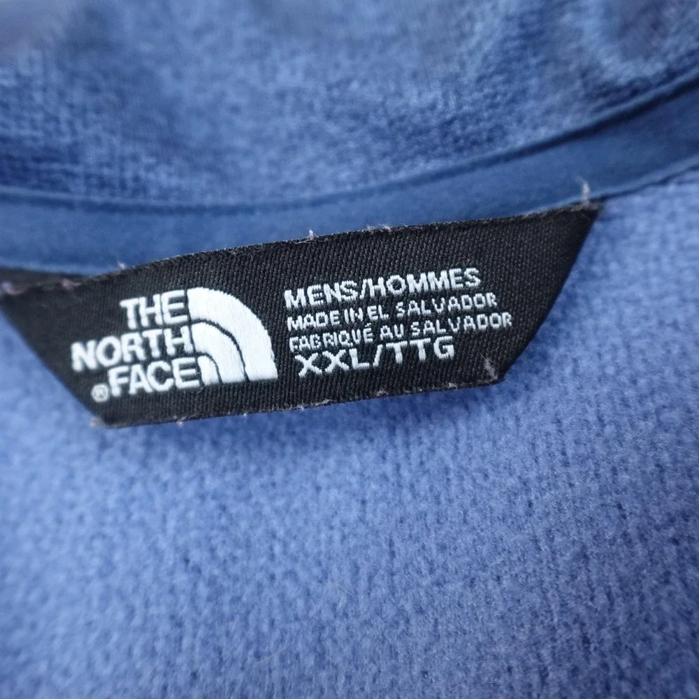 North Face Pullover Mens 2XL Blue 1/4 Zip Performance Sweatshirt Outdoor‎ Hiking
